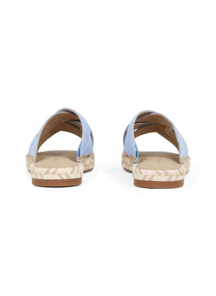TOMMY HILFIGER - CHAMBRAY ESPADRILLE MULES - Image 1