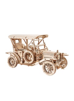 Robotime Mc801 Vintage Car 3D Puzzle 3D Wooden Puzzle Retro Car Model Kits To Build For Adults Gift For Antique Car Lovers Aesthetic Home Decor  - Image 2