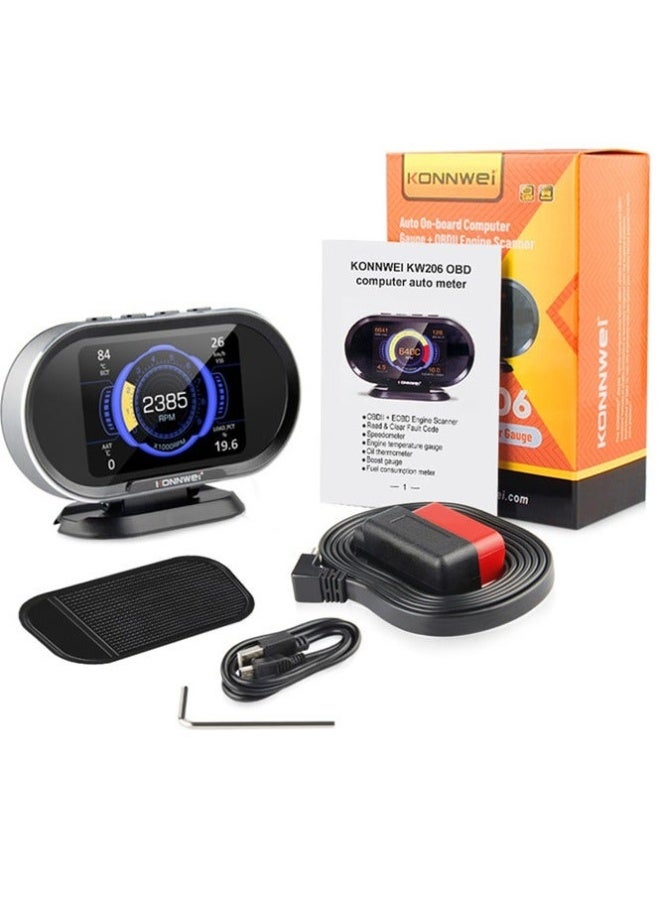 KONNWEI HUD 3.5in Hud Head Up Display Car Speedometer OBDII Smart Digital Trip Computer OBDII Scanner OBDII Diagnostic Tool Speed Alarm - Image 2