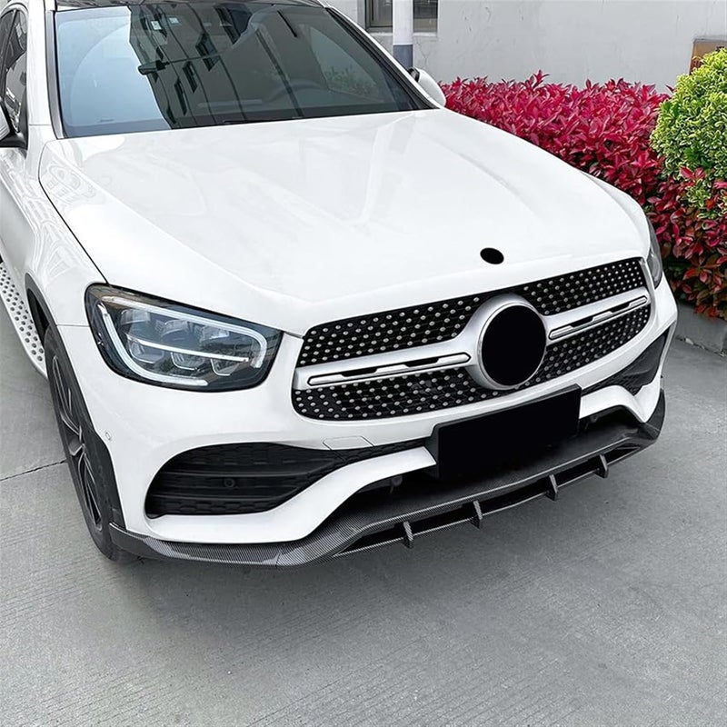 QASULER Car Front Bumper Lip Splitter Spoiler for Mercedes-Benz GLC - Image 2