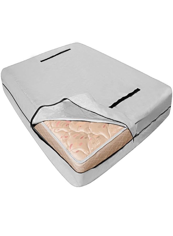 VIVOHOME Full Size Waterproof Mattress Bag, Reusable Mattress Cover with 8 Reinforced Handles and 2 Heavy Duty Zippers for Moving and Storage, 77x57x16 inch - Image 1