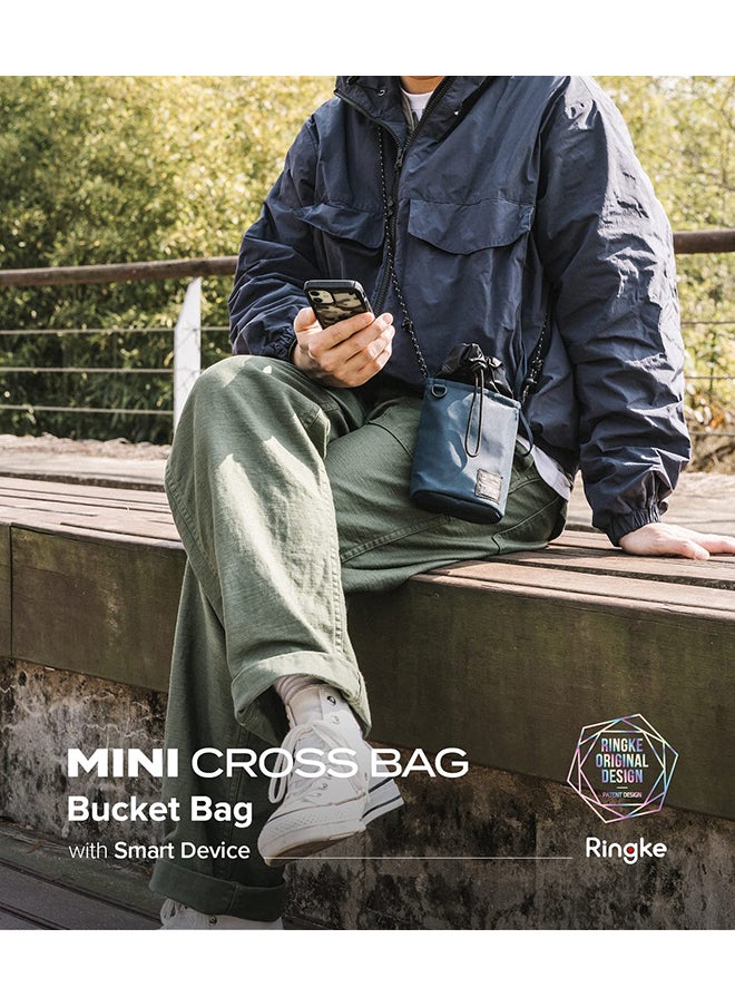 Ringke Mini Cross Bag Bucket Bag for Smartphones Small Accessories and Others- Navy  - Image 5