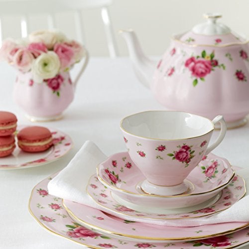 Royal Albert New Country Roses Pink Teacup & Saucer Set - Image 5