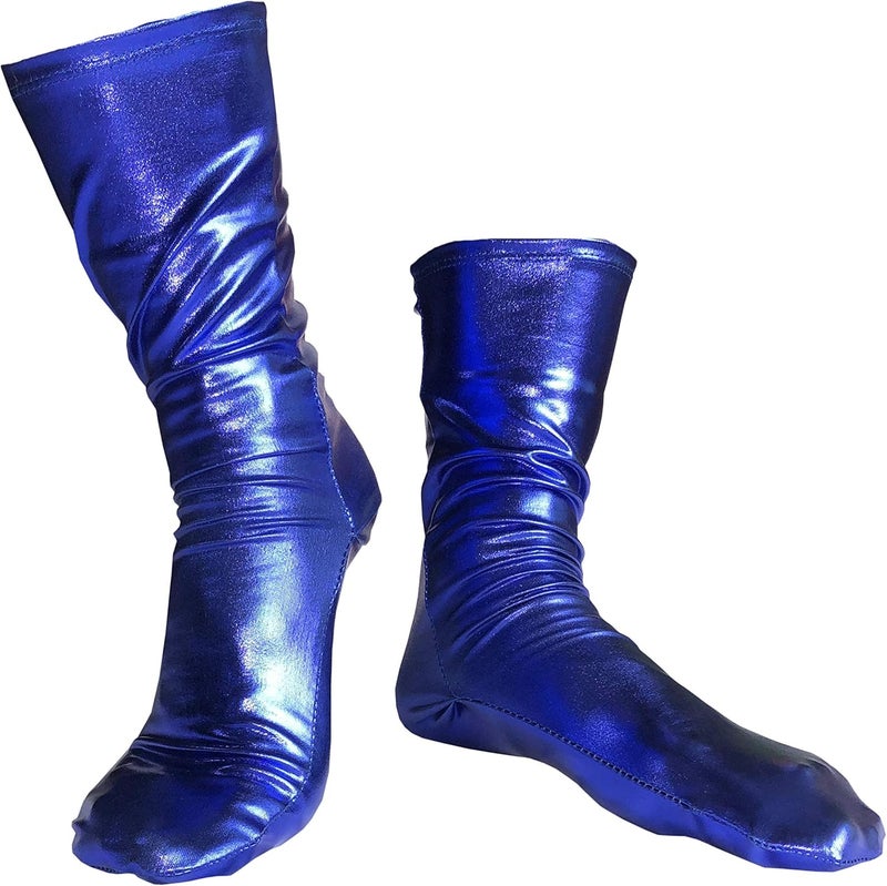 Unisex Shiny Metallic Costume Socks