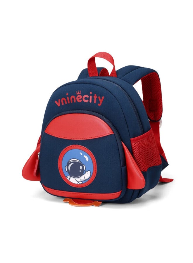 Ninth Castle Vnine City Hong Kong Ninth Castle Kindergarten Baby Anti-lost Backpack, 3-6 Years Old Children's Schoolbag, Boys And Girls Cartoon Cute Outdoor Travel Small Backpack, Cs2bv3968c Blue Rocket - Image 1