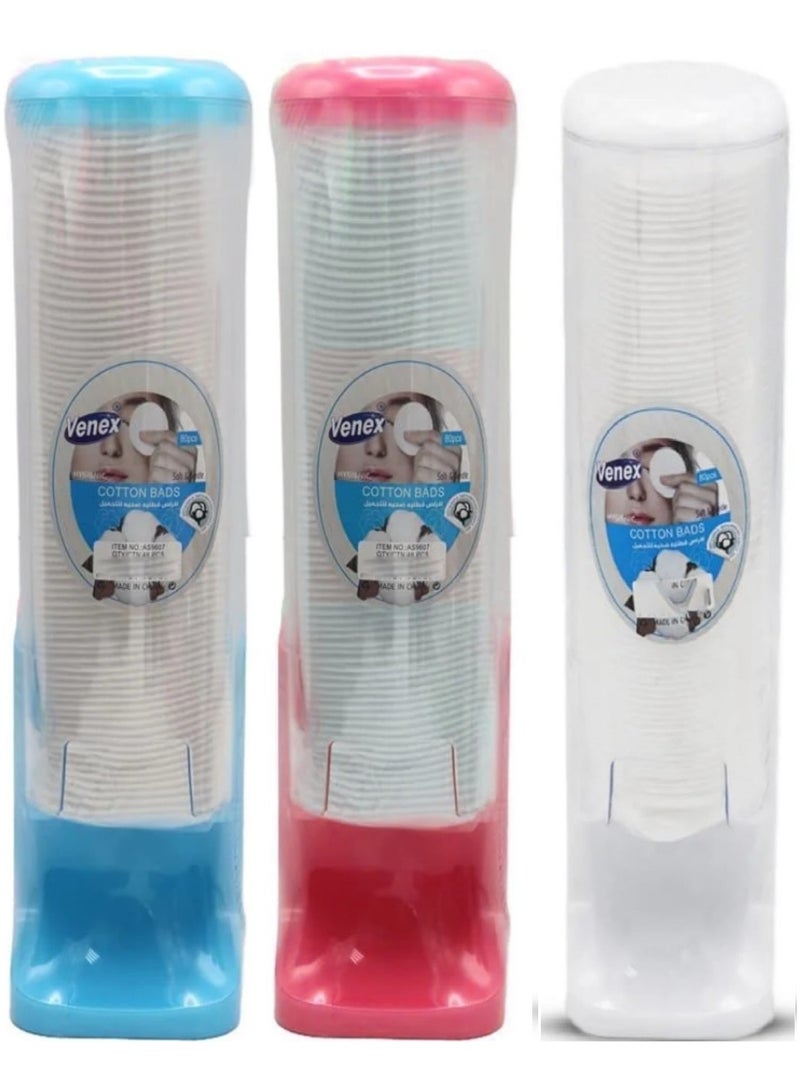 فينكس 3 قطع من أقراص قطنية صحية للتجميل - 80 قرص