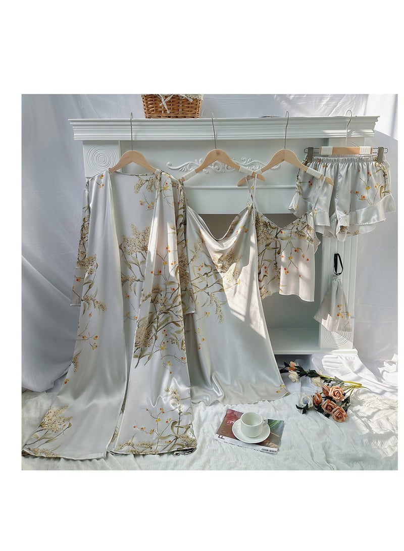 Thin Nightgown Suspender Shorts Skirt Suit 