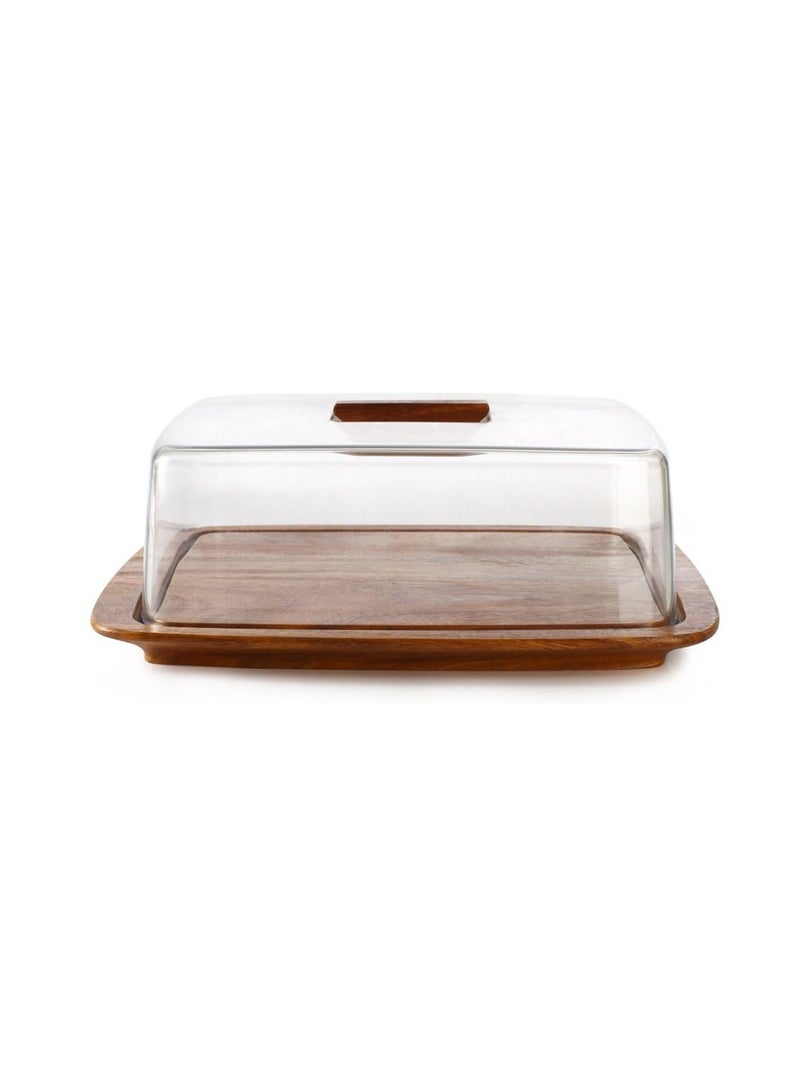 BILLI Square wooden cake plate - Image 2