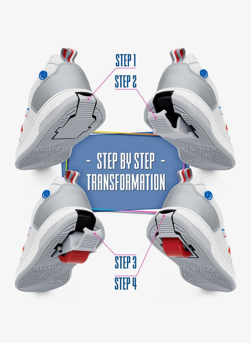 BREEZYROLLERS BREEZY ROLLERS shoes with wheels for children, Roller skates sneakers kids, From children's street shoes to roller skates in a few seconds, Patented click system, Trainers with wheels for girls & boys - Image 4