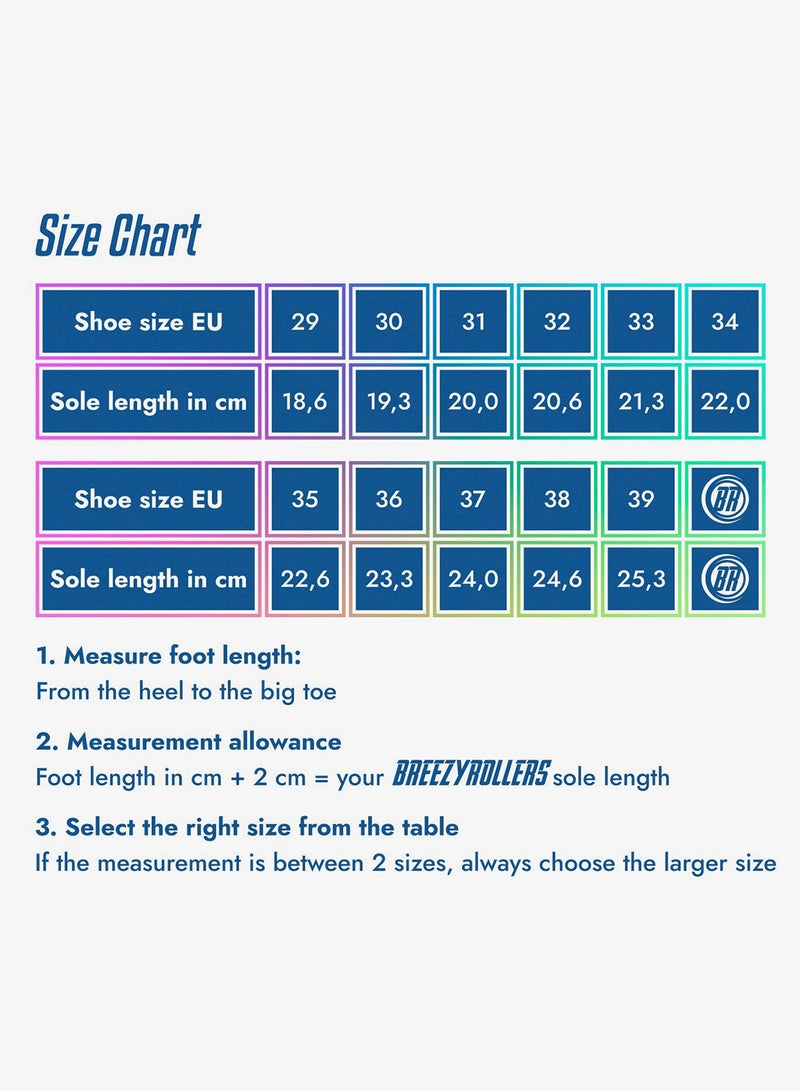 BREEZYROLLERS BREEZY ROLLERS shoes with wheels for children, Roller skates sneakers kids, From children's street shoes to roller skates in a few seconds, Patented click system, Trainers with wheels for girls & boys - Image 5