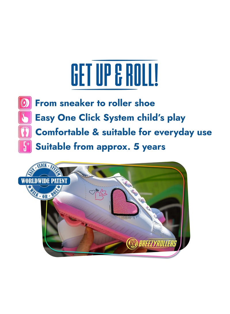 BREEZYROLLERS BREEZY ROLLERS shoes with wheels for children, Roller skates sneakers kids, From children's street shoes to roller skates in a few seconds, Patented click system, Trainers with wheels for girls & boys - Image 2
