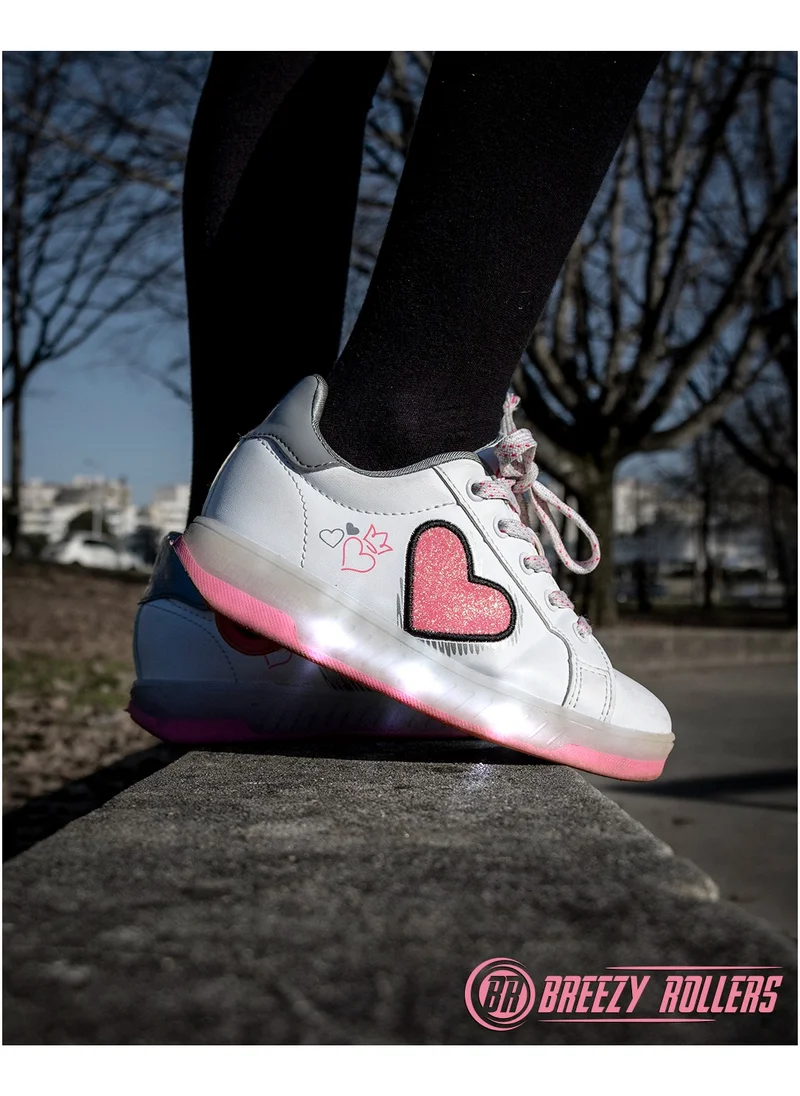 BREEZYROLLERS BREEZY ROLLERS shoes with wheels for children, Roller skates sneakers kids, From children's street shoes to roller skates in a few seconds, Patented click system, Trainers with wheels for girls & boys