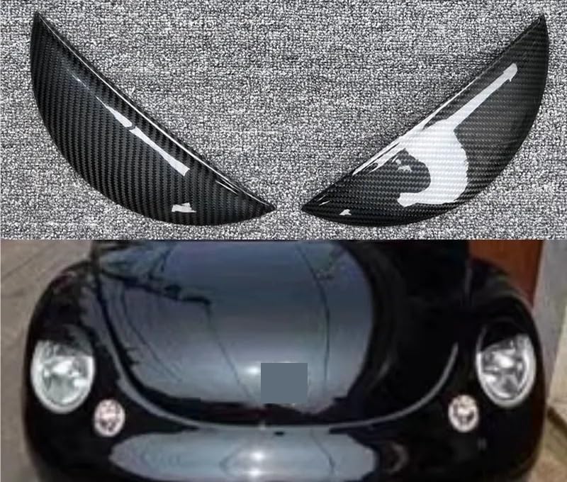 Vuzmode Carbon Fiber Headlight Eyelid Stickers for VW - Image 2