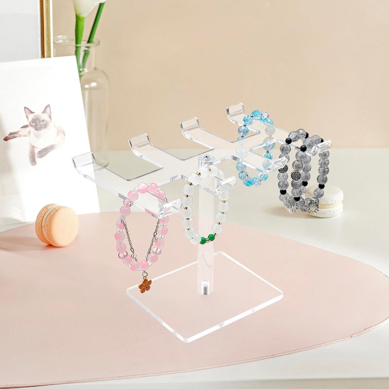 Bigfety Acrylic Bracelet Holder Stand, Holds Lots of Bracelets, Easy to Access, Great Gift for Women - Image 4