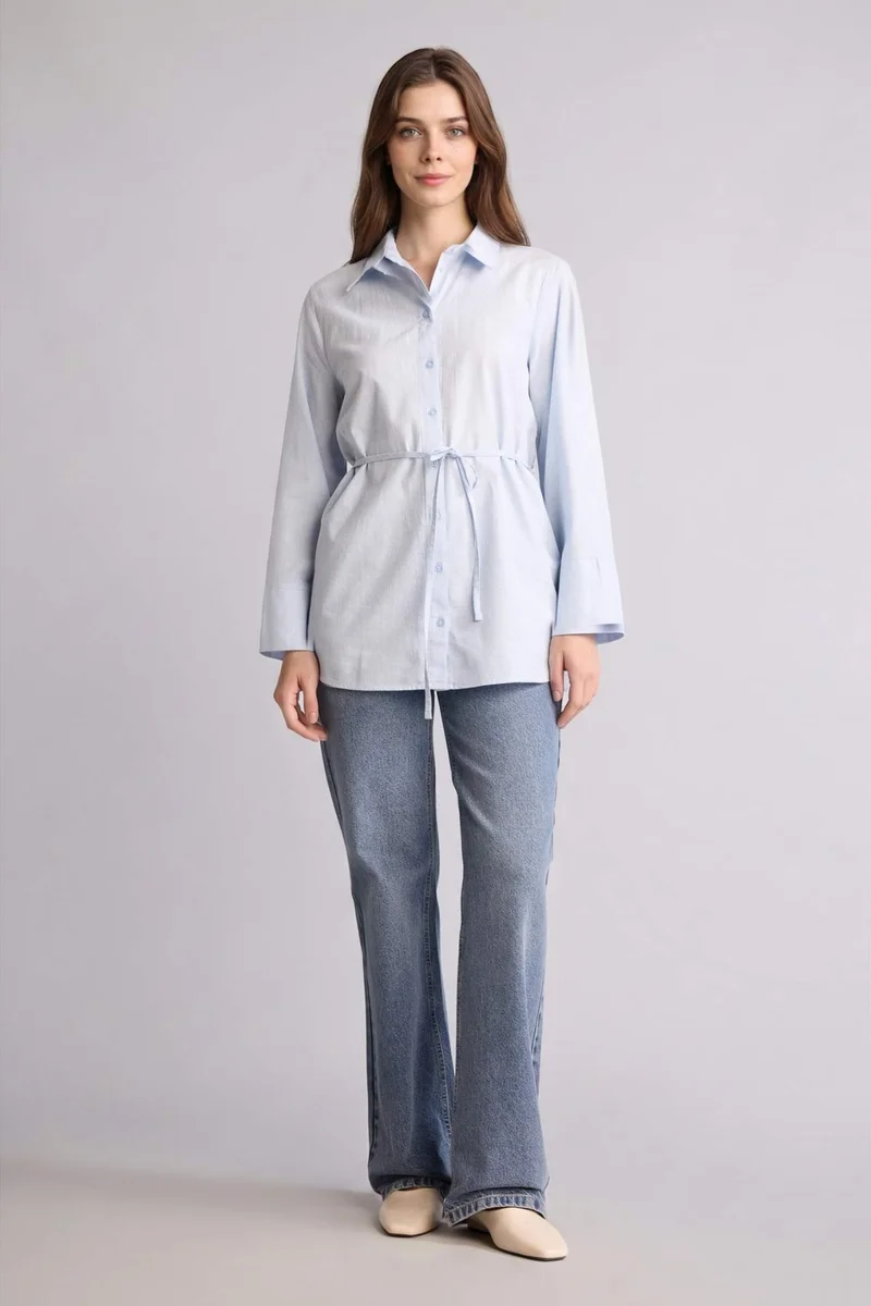 ديفاكتو Regular Fit Long Sleeve Tunic