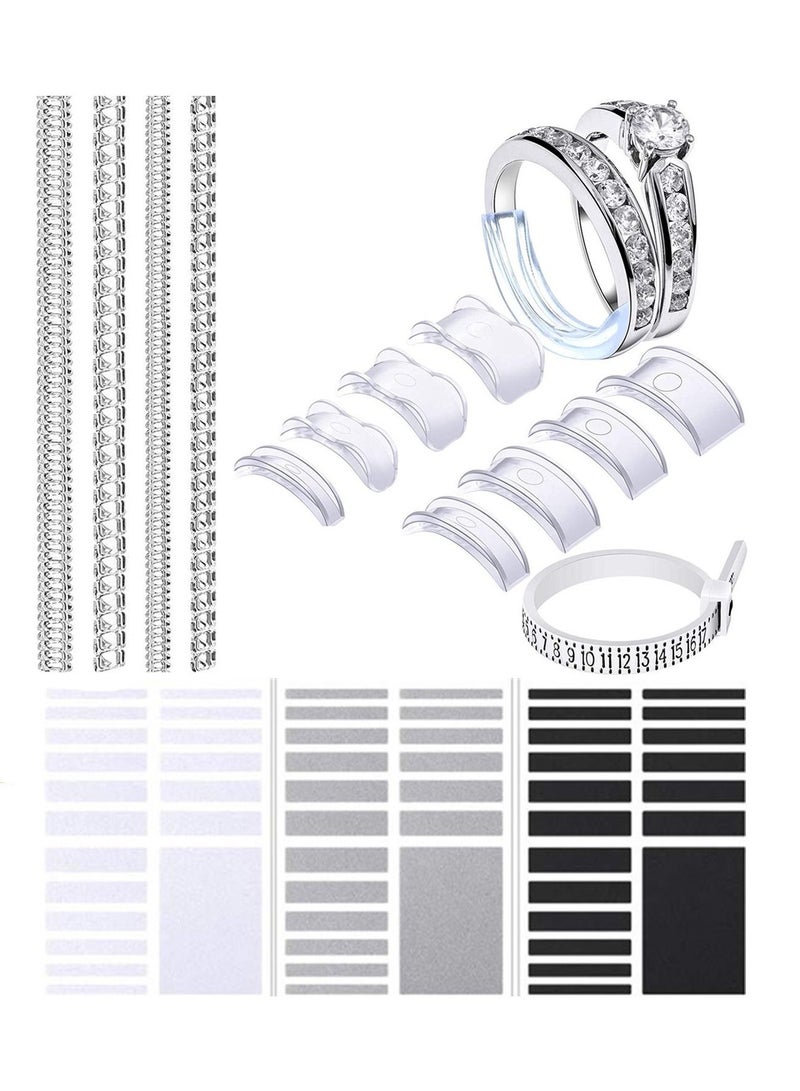 70 Pieces Invisible Ring Size Adjusters with Jewelry Polishing Cloth  - Image 1