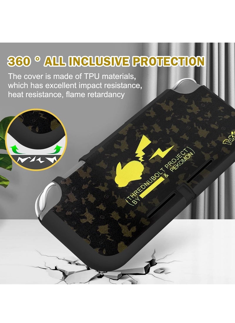 KASTWAVE - Flash Pika Switch Lite Protective Case Cool Soft TPU Shell Shockproof Scratch Resistant Cover Joy Con Japanese Amine Skin (Rocker cap not included) - Image 1