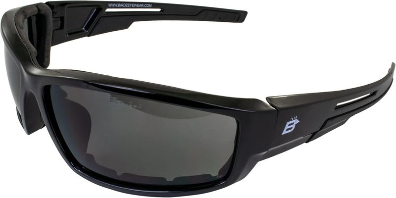 Birdz نظارات سمووب المضادة للضباب للدراجات النارية بإطار أسود وعدسات صفراء - Image 1