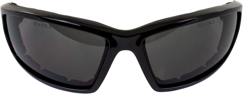 Birdz نظارات سمووب المضادة للضباب للدراجات النارية بإطار أسود وعدسات صفراء - Image 2