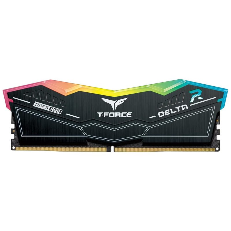 TeamGroup T-Force Delta RGB 16GB 6000MHz (6000MT/s) CL38 Black DDR5 Desktop Gaming Memory, Metal Heatsink, ARGB Sync, ECC, XMP 3.0/EXPO, Compatible With Intel/AMD CPU, High Performance Low Latency RAM - Image 4