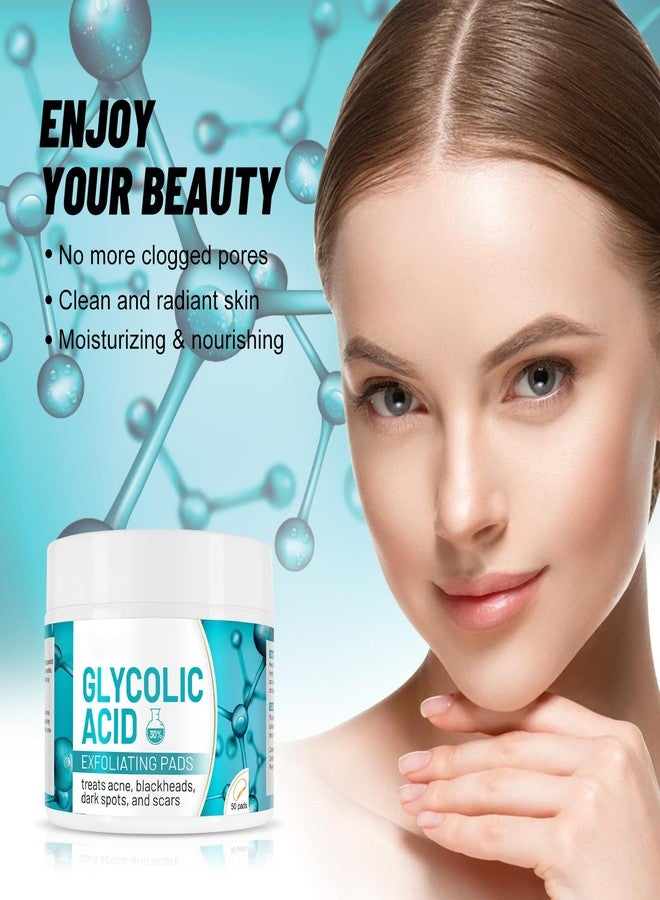 Bieyoc Glycolic Acid Pads 30%, Exfoliates Surface Skin and Reduces Fine Lines and Wrinkles, 50Pads - Image 2