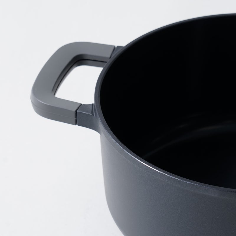 بيرجوف بيرجهوف مقلاة الومنيوم بغطاء ومقبضين 24سم، أسود - Image 5