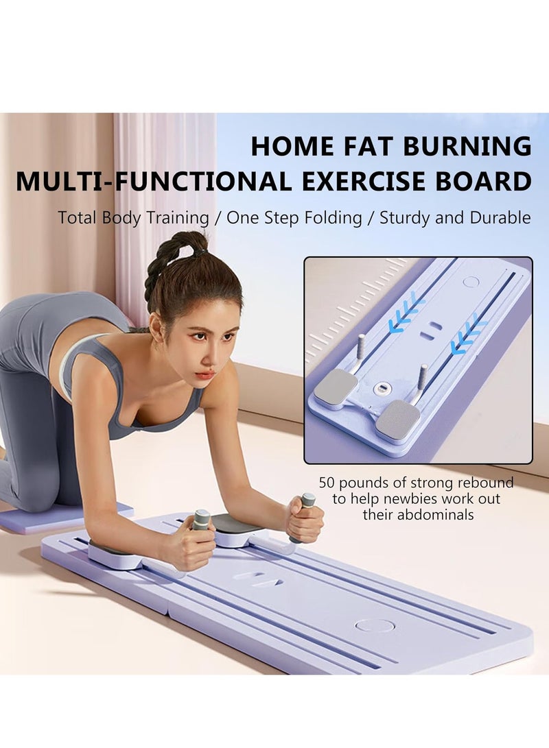 Y&D Portable Pilates Reformer Machine for Home Gym - Auto-Rebound Pilates Board with Abdominal Core Trainer & Full Body Workout Professional Pilates Equipment for Men and Women - Image 3