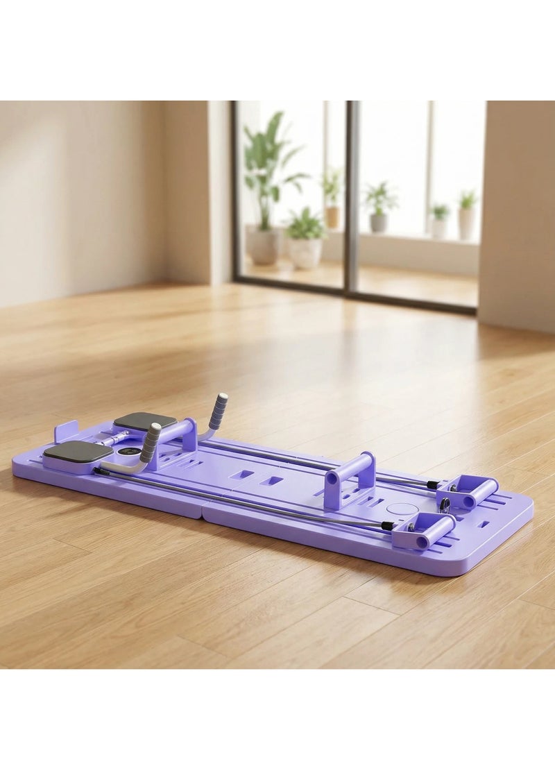 Y&D Portable Pilates Reformer Machine for Home Gym - Auto-Rebound Pilates Board with Abdominal Core Trainer & Full Body Workout Professional Pilates Equipment for Men and Women - Image 1