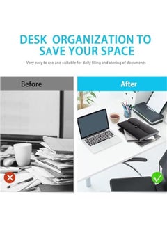 هوكور HOOKOR Folder,File Manager，Extension Folder，13 Pocket File ManagersSuitable for Office and Paper Sorting  - Image 5