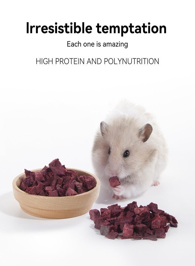 Niteangel Hamster Snack & Treats Toy - Small Animal Natural Treat for Dwarf Syrian Robo Hamsters Gerbils Mice Lemmings Degus or Other Small-Sized Pets (Freeze-Dried Beetroot) - Image 2