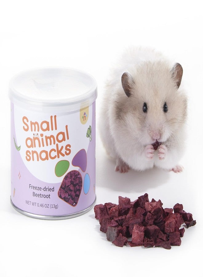Niteangel Hamster Snack & Treats Toy - Small Animal Natural Treat for Dwarf Syrian Robo Hamsters Gerbils Mice Lemmings Degus or Other Small-Sized Pets (Freeze-Dried Beetroot) - Image 1