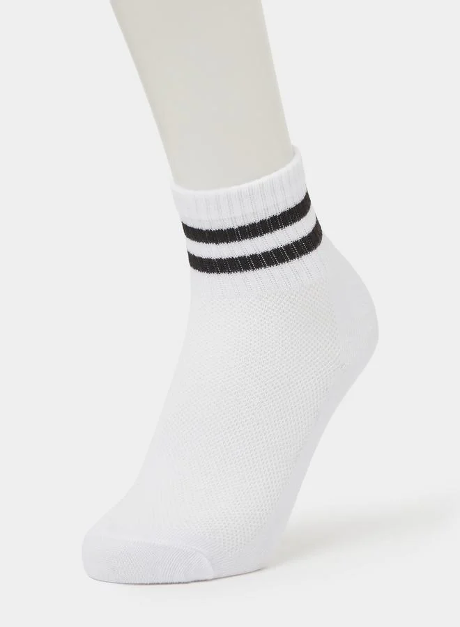 Styli Pack of 3 - Kids Striped Ankle Socks