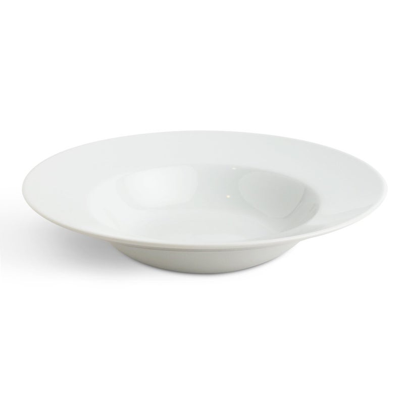Urban Snackers Winged Pasta Plate, 25 cm, White Porcelain, Use for Serving Breakfast, Dining and Snacks, Gifting Accessories, at Home, Kitchen and Hotel, Pack of 1 - Image 2