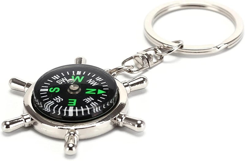AUGEN Premium Anchor Stainless Steel Keychain Metal For Gifting With Key Ring Anti-Rust (Pack Of 1) - Image 2
