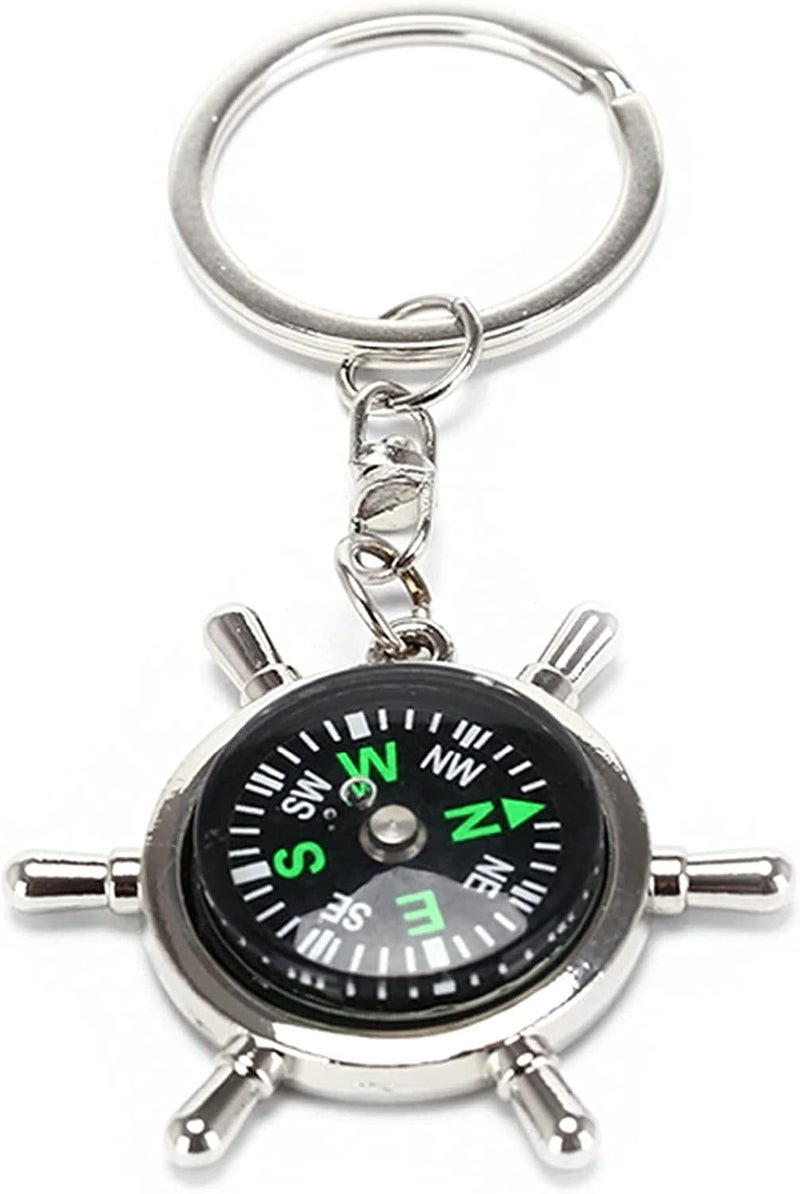 AUGEN Premium Anchor Stainless Steel Keychain Metal For Gifting With Key Ring Anti-Rust (Pack Of 1) - Image 1