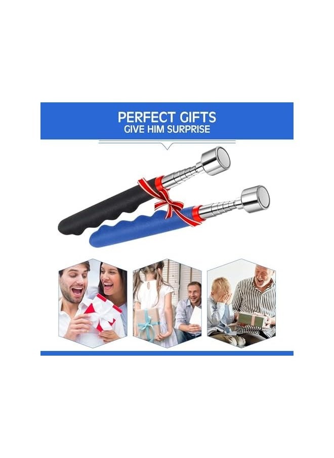 PROMASS Telescoping Magnetic Pickup Tool 20 Lbs Magnet Extension Tool Telescoping Magnet 30 Inch Extendable Magnet Stick Gadget for Men Suitable for Birthday Father's Day Christmas (Blue and Black,2 Pieces)  - Image 5