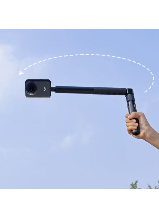 360° Bullet Time Rotating Handle & Invisible Selfie Stick Tripod for Insta360 X5/X4, DJI OSMO Pocket 3, GoPro｜1/4" Thread, 3kg Load, Compact Tabletop Tripod (120cm Extended) - Image 5