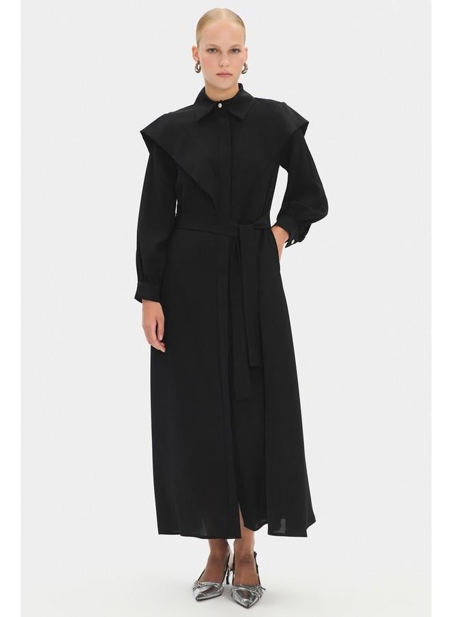 JUNE Belted Midi Dress - Image 1
