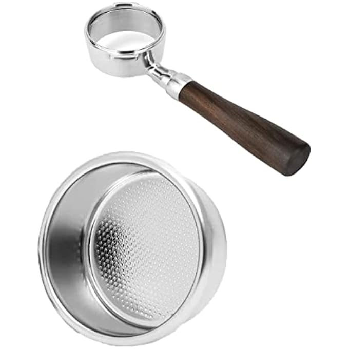 كاست ويف سلة فلتر قهوة غير مضغوطة مناسبة لآلات صنع القهوة BrevilleSage 870875 878880 سلسلة Barista سعة 2 كوب قهوة مع حامل فلتر بدون قاع مقاس 54 مم - Image 1