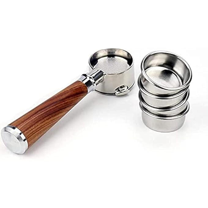 كاست ويف سلة فلتر قهوة غير مضغوطة مناسبة لآلات صنع القهوة BrevilleSage 870875 878880 سلسلة Barista سعة 2 كوب قهوة مع حامل فلتر بدون قاع مقاس 54 مم - Image 4