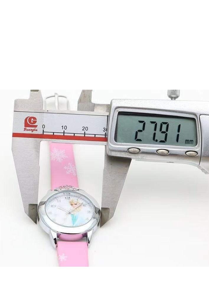 هدية الكريسماس المجمدة إلسا وأنا ساعة للأطفال البنات الأرجواني - Image 4