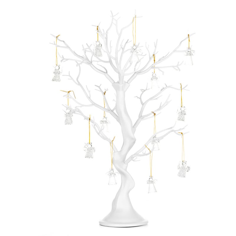 Nuptio White Christmas Tree Branch Artificial 22.8 inch Tall Manzanita Tree Centerpiece Wedding Centerpieces for Tables, Decorative Ornament Display Tree Branches for Decoration Weddings (1 Pc) - Image 1