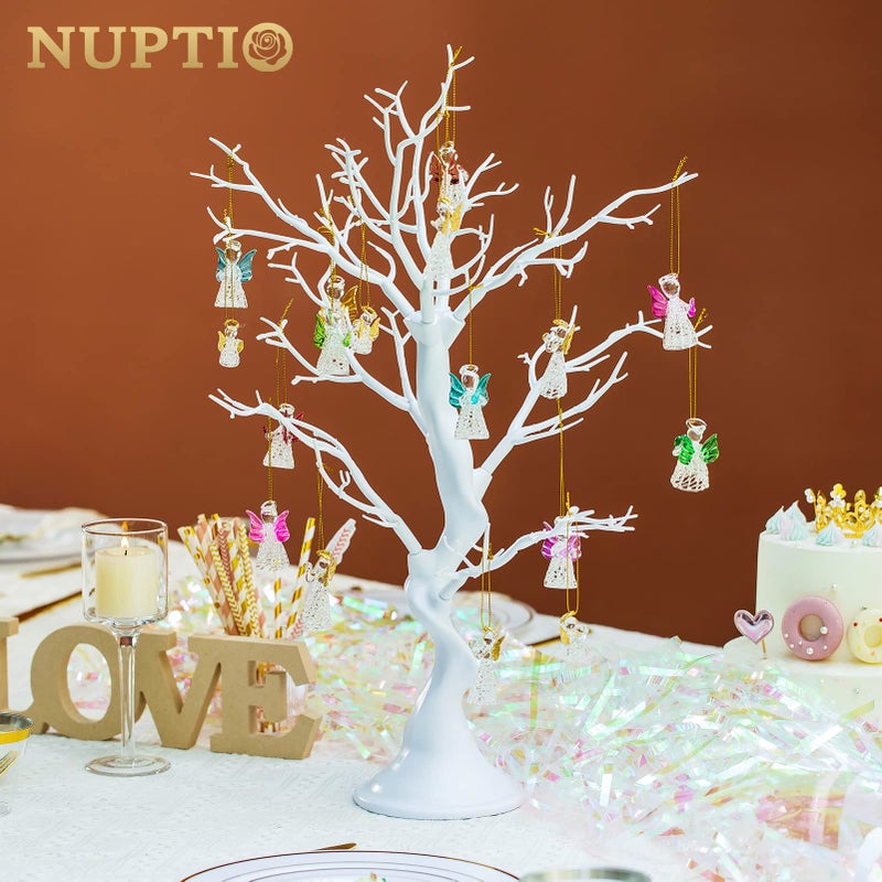 Nuptio White Christmas Tree Branch Artificial 22.8 inch Tall Manzanita Tree Centerpiece Wedding Centerpieces for Tables, Decorative Ornament Display Tree Branches for Decoration Weddings (1 Pc) - Image 3