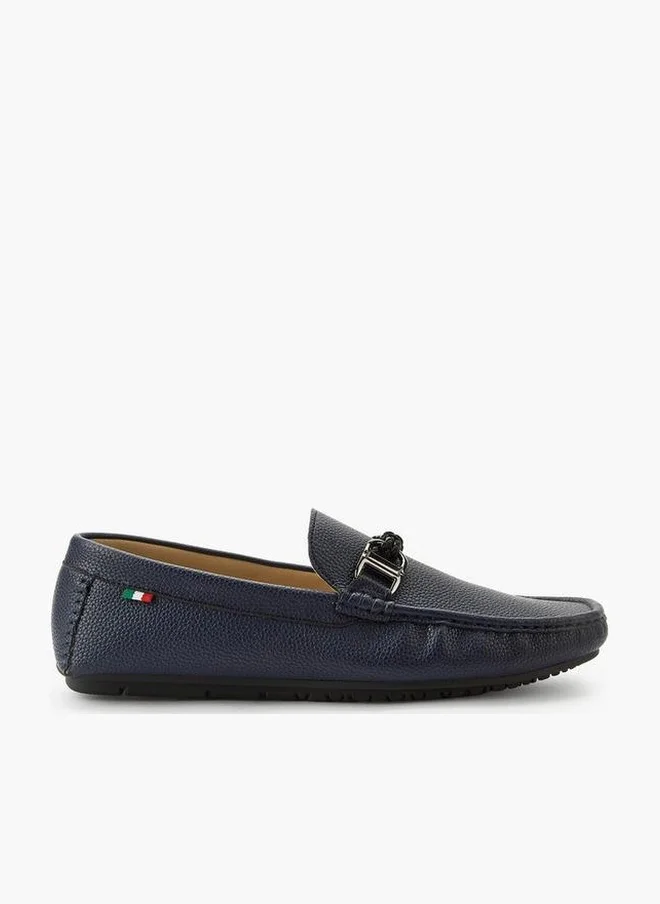 Renzo Ruganni Men Textured Lightweight Professional Loafers