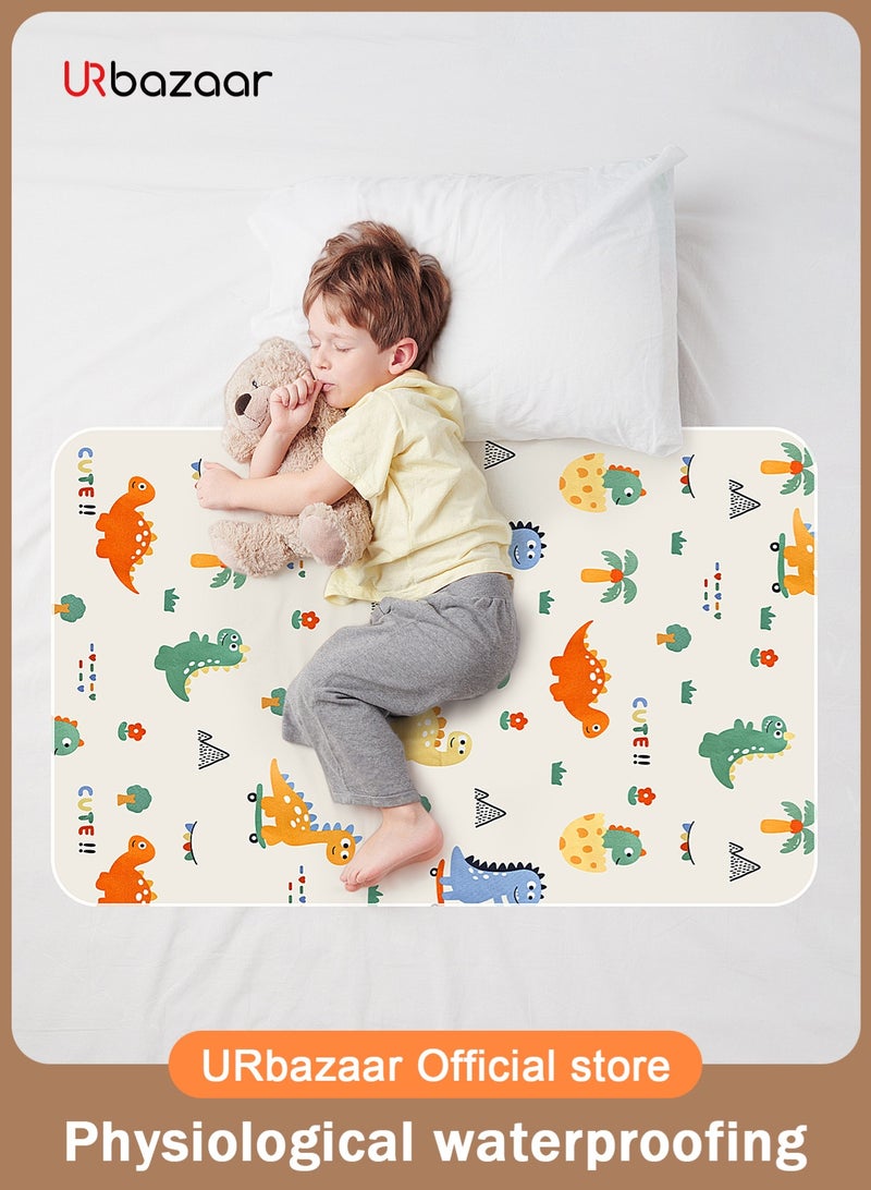 URbazaar Baby Waterproof Bed Pad Washable Mattress Pad Reusable Underpads Bed Wetting Incontinence Cover for Baby Toddler Children and Adults  - Image 1