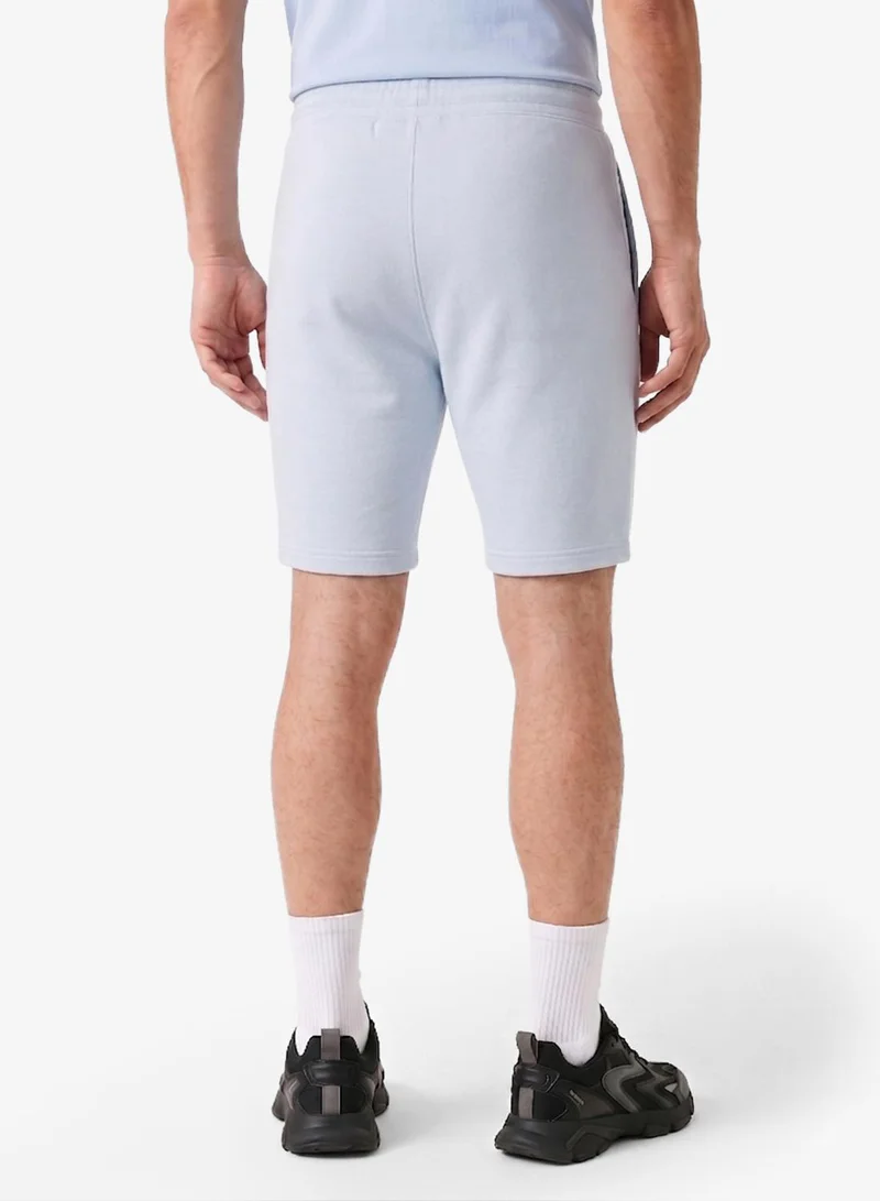 LACOSTE Regular Fit Embossed Unbrushed Fleece Shorts