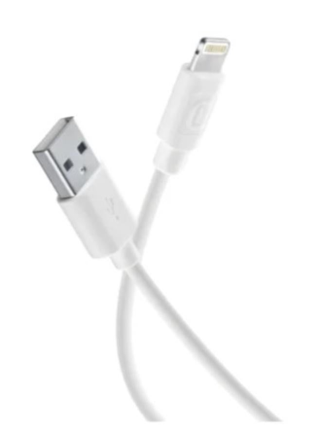 Cellularline Power Cable 120cm USB A to Lightning White - Image 2