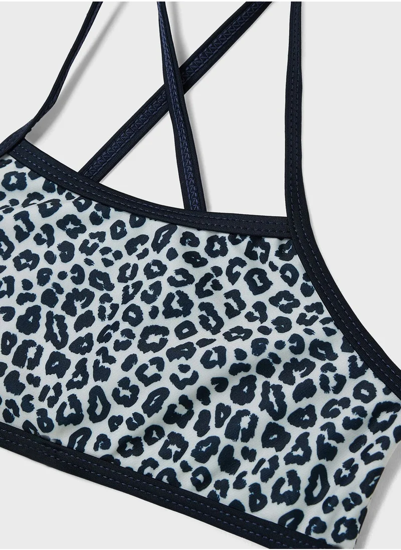NAME IT Kids Leopard Print Bikini