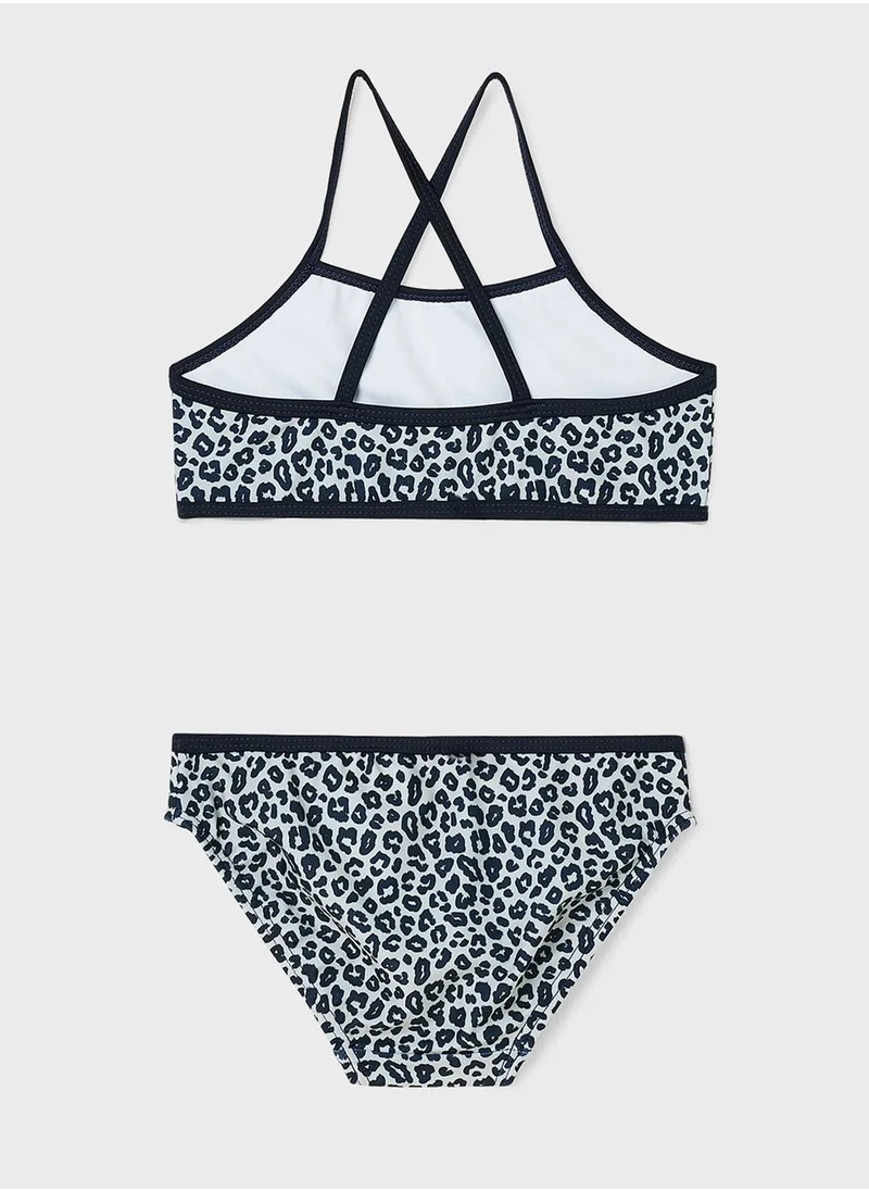 NAME IT Kids Leopard Print Bikini