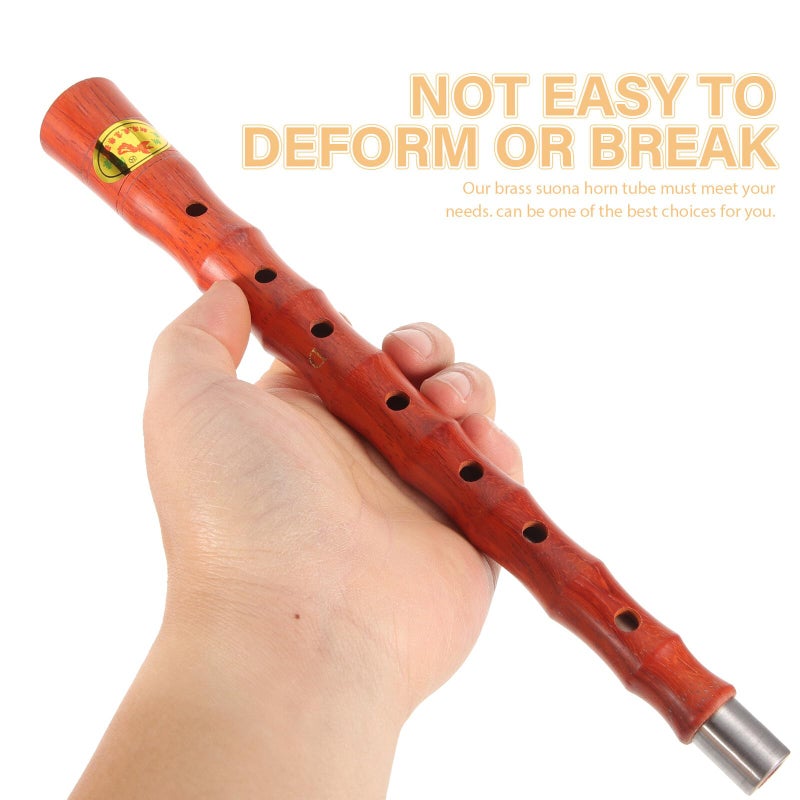 D Tone Suona Replacement Horn Pole Red Sandalwood Tube With Protective Case - Image 5